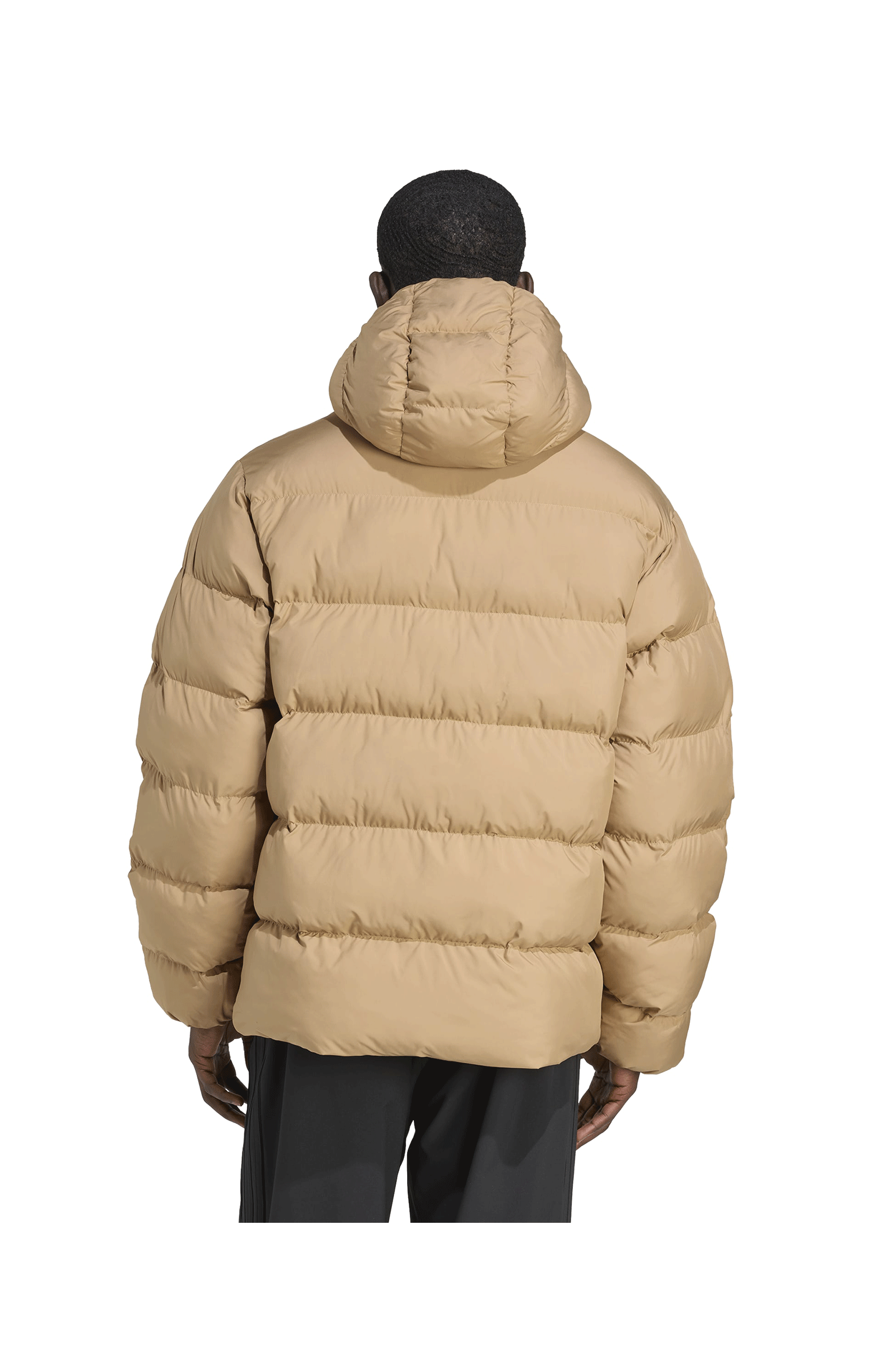 Adidas Tonal Hooded Puffer Jacket Beige Men - ADIDAS ORIGINALS